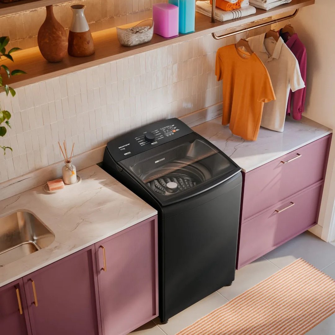 Máquina De Lavar Brastemp 14kg Cinza Smart Sensor- Bwj14a9 220v