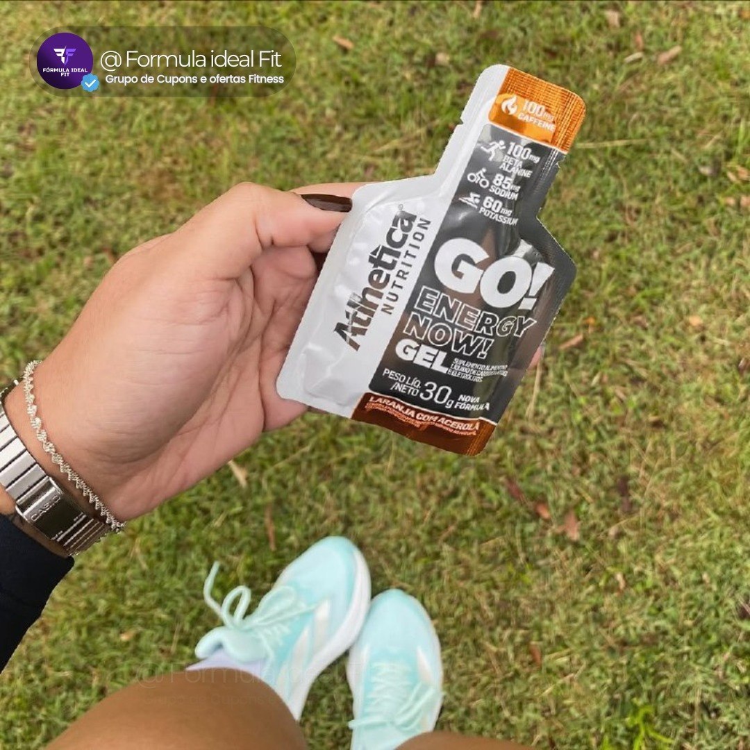 Atlhetica Nutrition Go Energy Gel (10 Sachês) - Sabor Morango