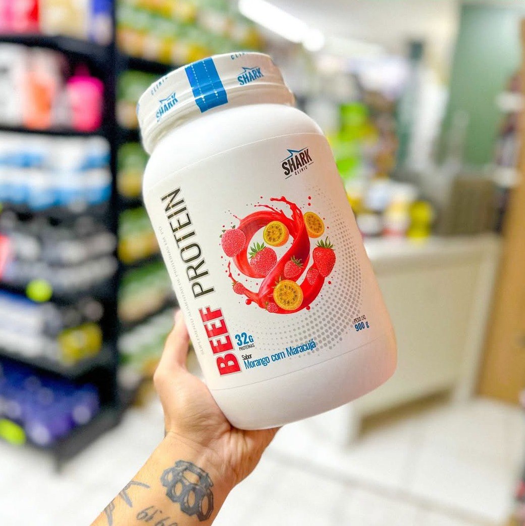 Proteína Isolada Beef Protein 900g Shark Pro Zero Lactose