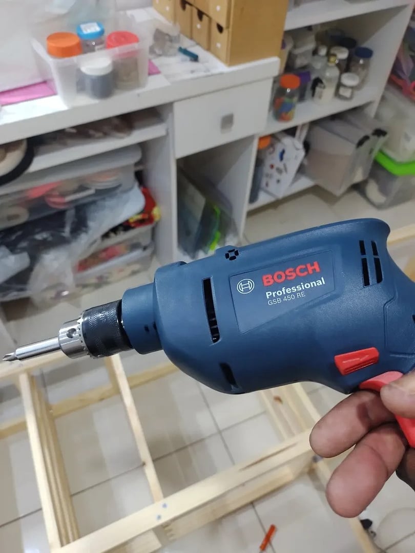 Furadeira Industrial Impacto Rev 450w Gsb 450 Re Bosch + Kit 127v 60hz