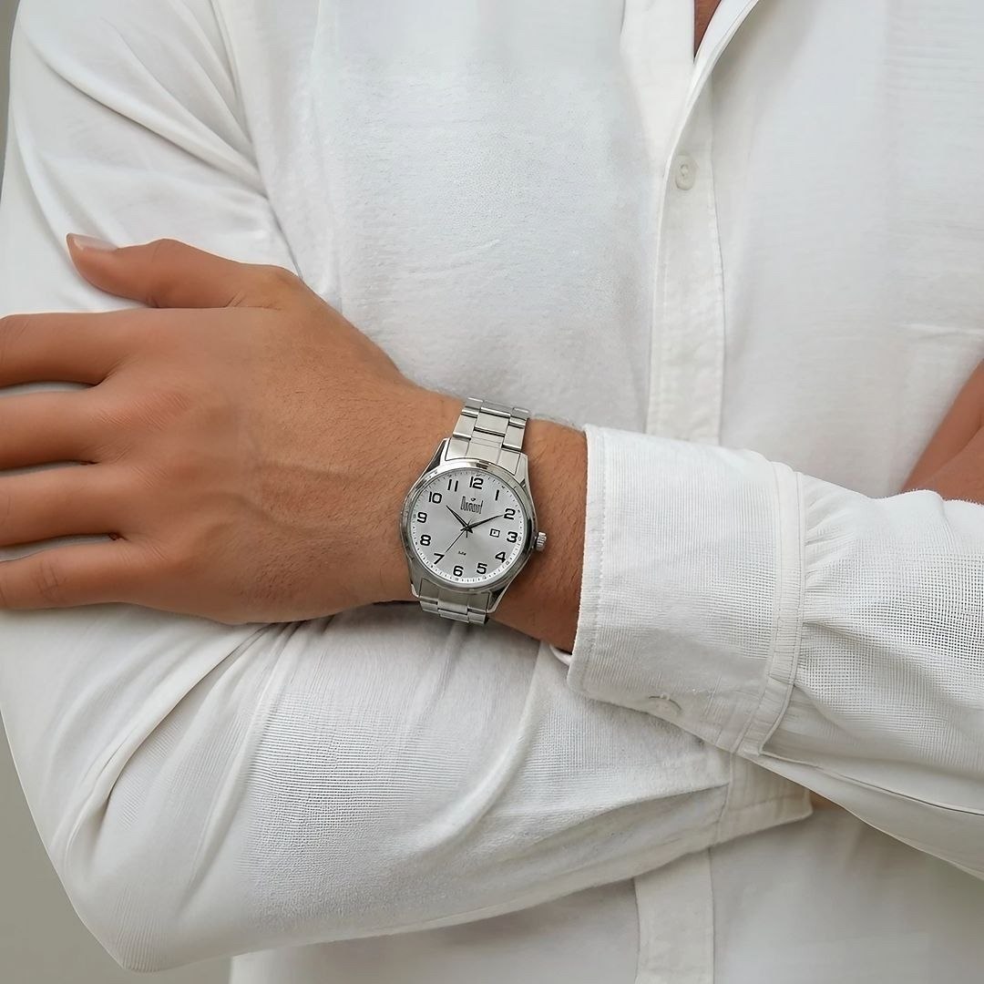 Relógio Berlim Masculino Prata Dumont Prata