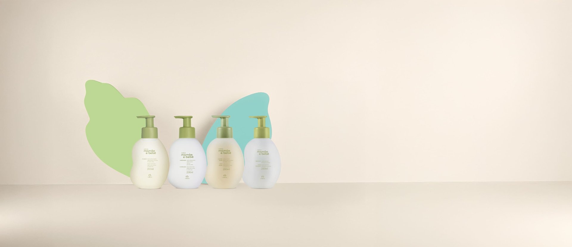 Kit Mamãe e Bebê Shampoo, Condicionador, Sabonete Líquido e Hidratante (4 produtos)