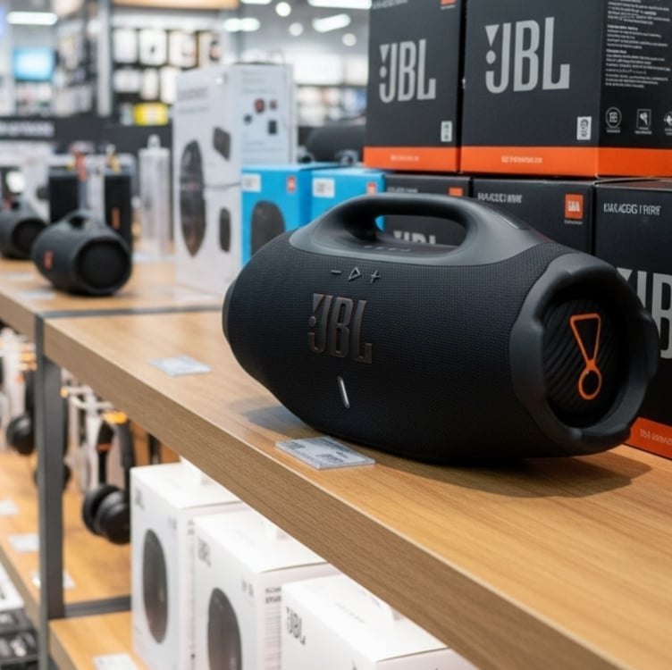 JBL, Caixa de Som, Boombox 4, Bluetooth, Som JBL Pro, AI Sound Boost, Graves Personalizáve...