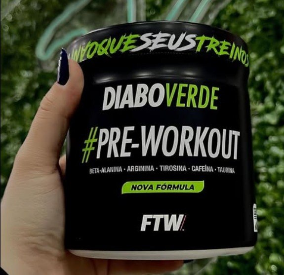 Pre Treino Pre Workout Zero Carbo Com Creatina Pote 300g Sabor Pink Lemonade Ftw - Diabo V...