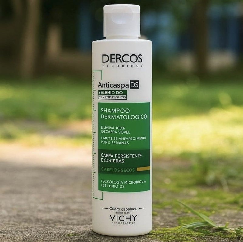 Shampoo Anticaspa Intensivo Para Cabelos Secos Dercos Vichy 125g