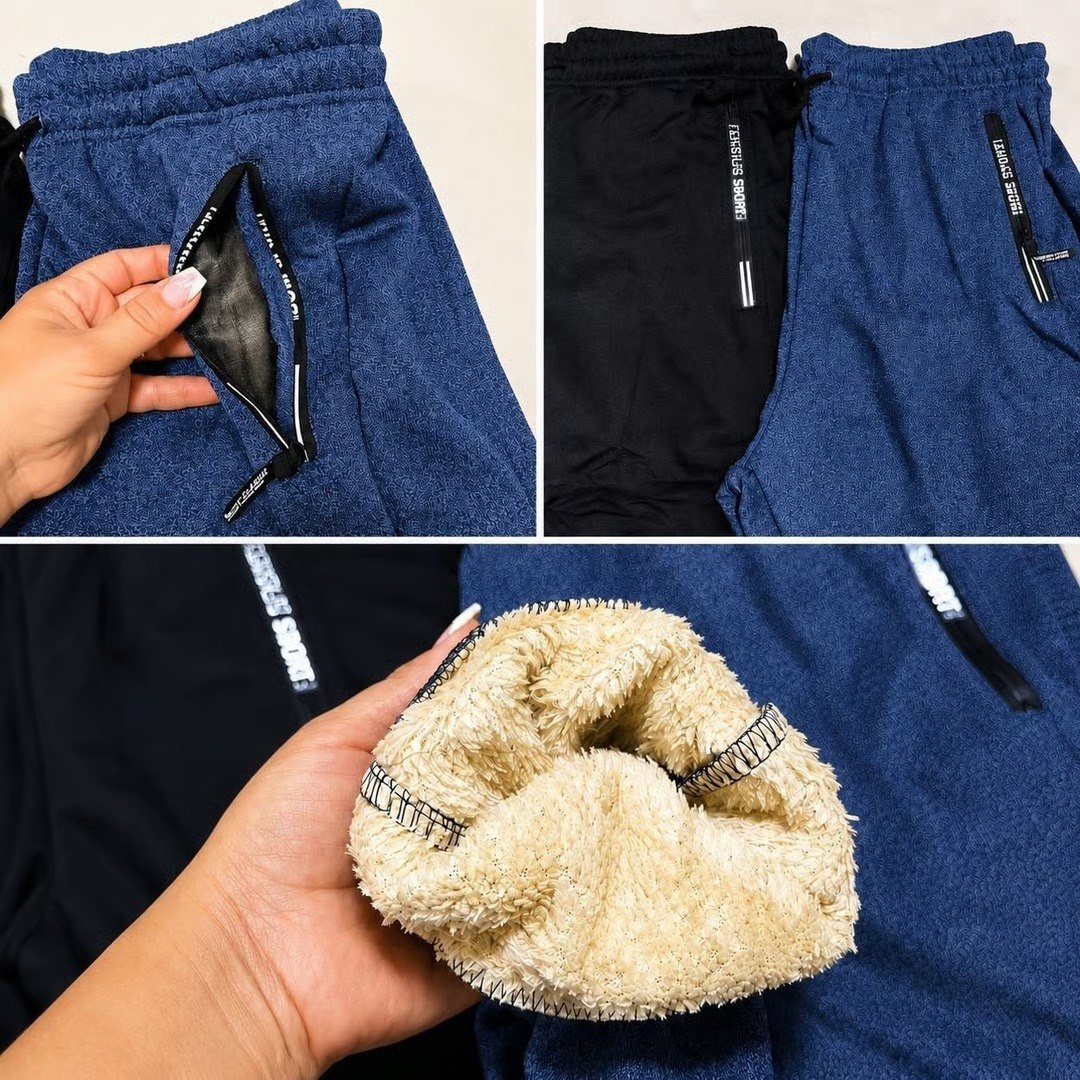 Calça HGH Moletom De Lã Grossa Bolso Ziper Unisex - Tam. P ao GG