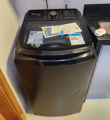 Lavadora Electrolux Efficient Jet&Clean 14,5kg Preta Cesto Inox 11 Programas de Lavagem - ...