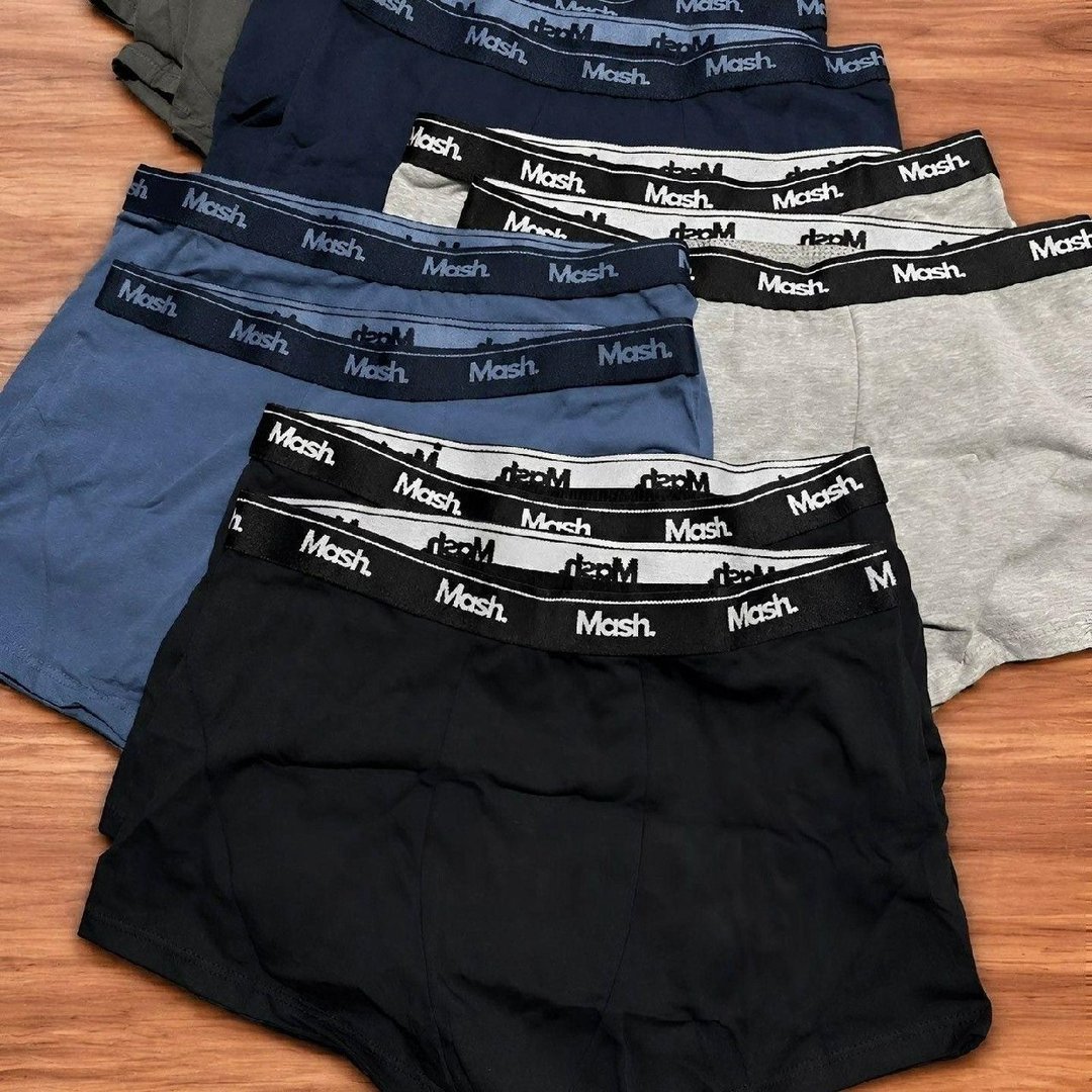 Kit 10 Cuecas Boxer Algodão Cotton Mash