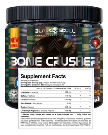 Bone Crusher, 150g, Black Skull