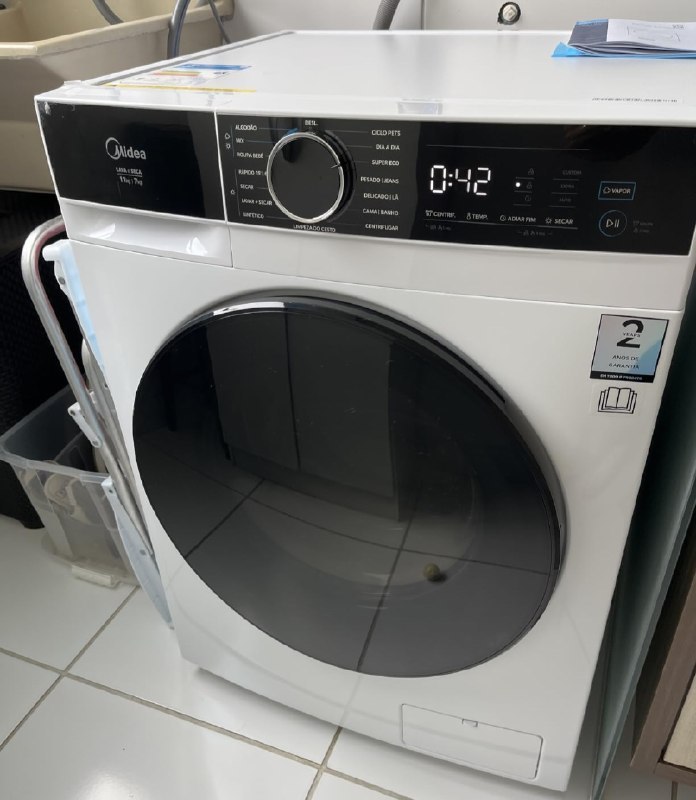 Lava e Seca Midea Master Clean Painel Touch 11kg Inverter 16 Programas - 110v