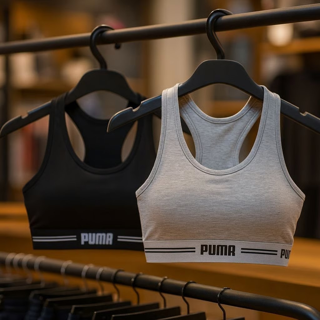 🤓Kit 2 Tops Puma Original Alta Sustentação Sem Bojo Fitness