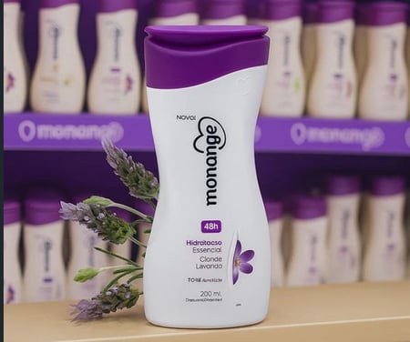 Monange Hidratante Desodorante Flor De Lavanda Branco 200 Ml