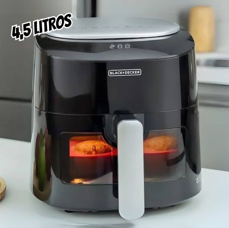 Fritadeira Air Fryer 4.5L Black & Decker AFMDV360 Preta 127V