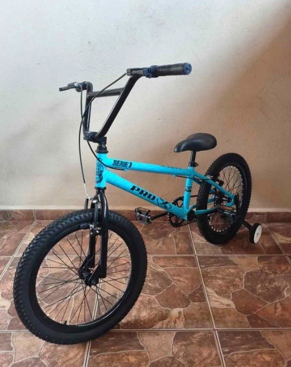 Bicicleta Bmx 20  Pro-x Série 1 Aço Carbono Freio V-brake Azul Azul/preto