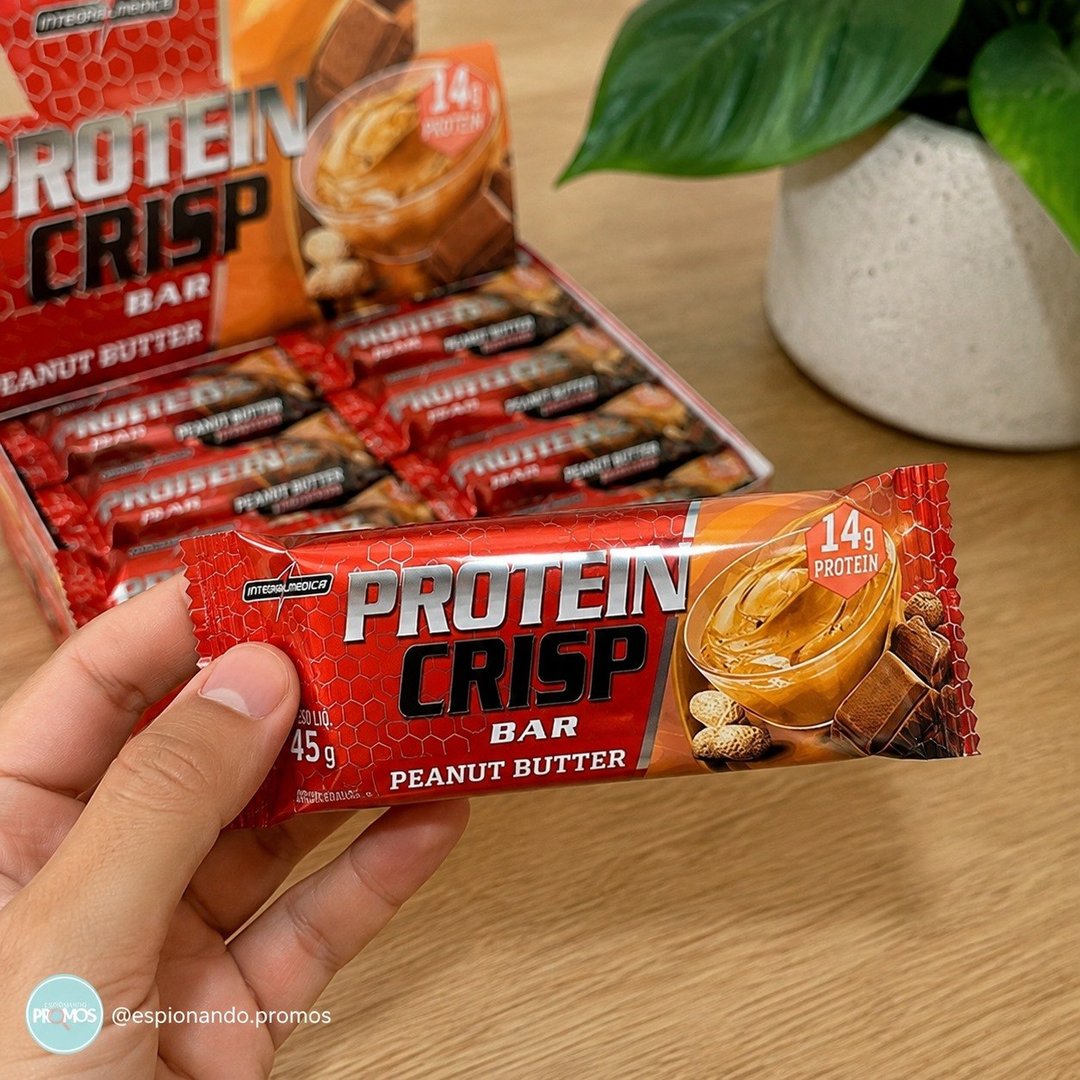 Integralmédica Whey Crisp Bar Peanut Butter 12 Unidades