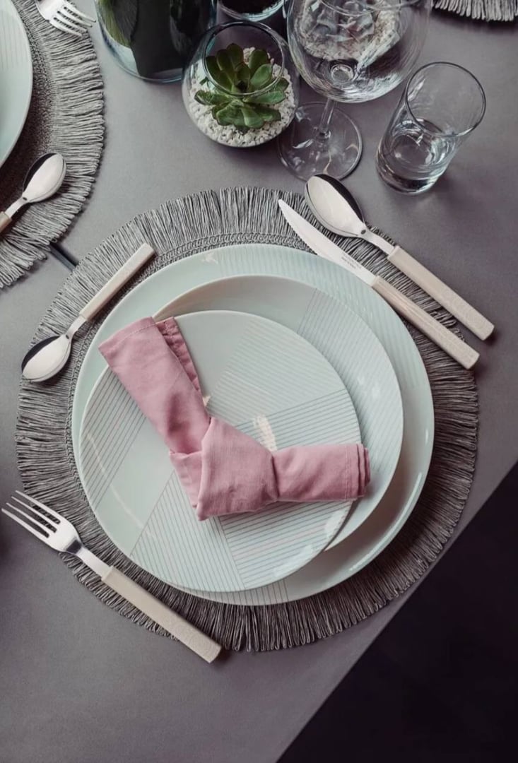 Aparelho De Jantar Grid Em Porcelana 20 Peças Tramontina