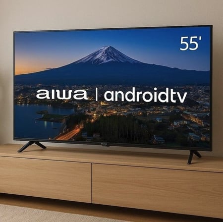 Smart Tv Aiwa 55 Android 4k Borda Ultrafina Dolby Vision&atmos Aws-tv-55-bl-01-a