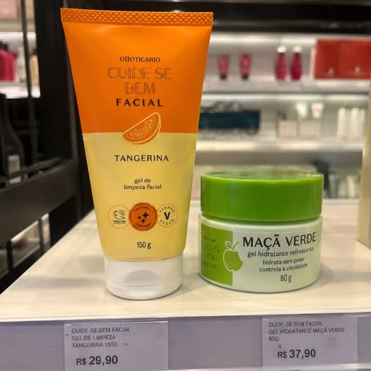🤓Combo Cuide-se Bem Facial: Gel De Limpeza Tangerina 250g + C