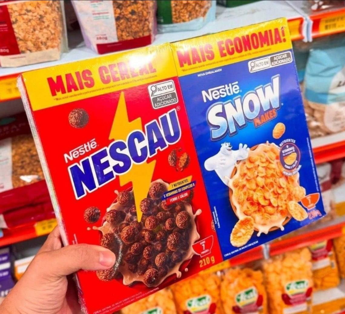 Kit Cereal Matinal Chocolate Nescau 210g + Snow Flakes 230g Mais Economia