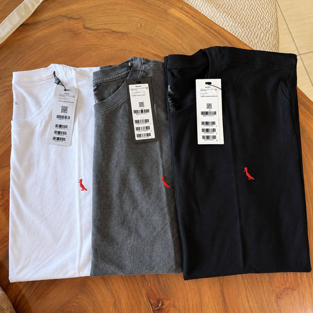 Kit 3 Camisetas Bordadas Céu Reserva
