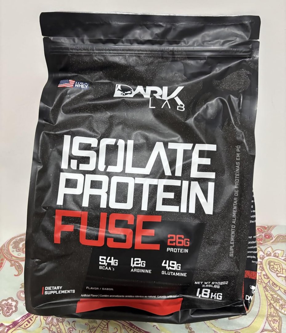 Isolate Protein Fuse Dark Lab, 1.8Kg, Brownie, Suporte Muscular