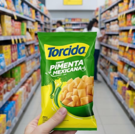 Salgadinho de Trigo Pimenta Mexicana Torcida Pacote 420g