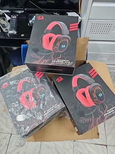 Redragon - Headset Gamer Infernal Ryuji, ID-510RGB, Fone de Ouvido, Vermelho