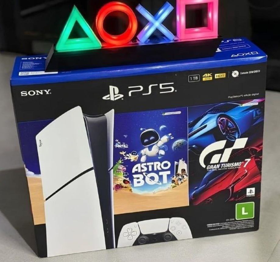 PlayStation®5 Slim Digital 825GB – Pacote ASTRO BOT e Gran Turismo 7
