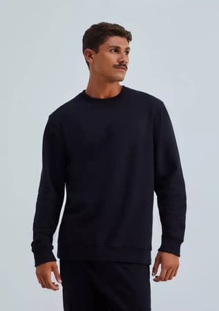 Blusão Básico Em Moletom Masculino Modelagem Comfort Hering