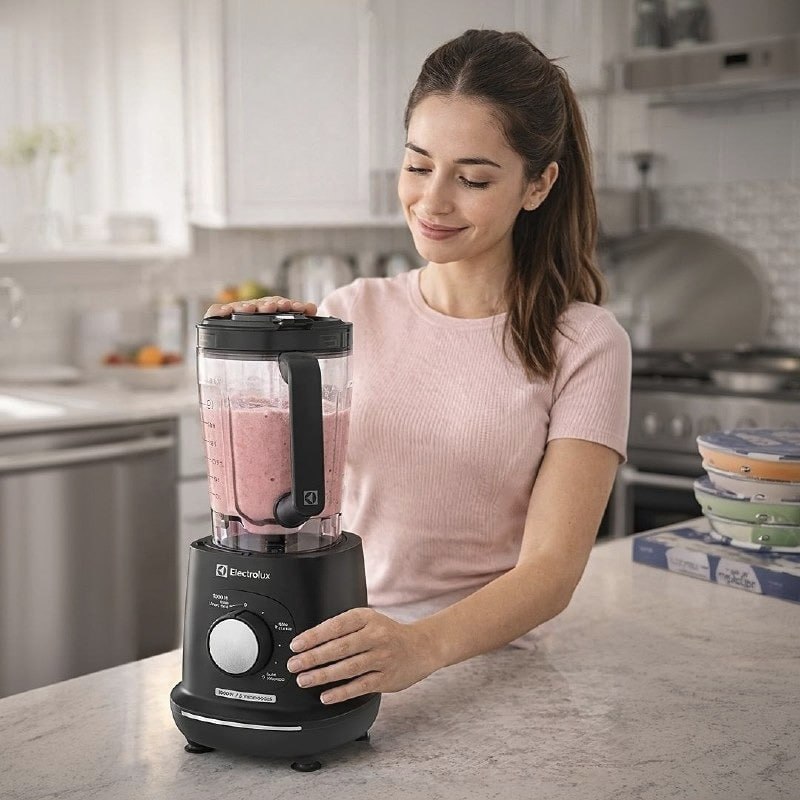 Liquidificador Electrolux 1000W 2,7L Efficient com TriForce 5 Velocidades Cinza EBL1000 127V