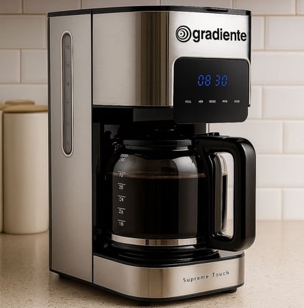 Cafeteira Elétrica 38 Xícaras Supreme Touch Com Painel Digital Programável Filtro Permanen...