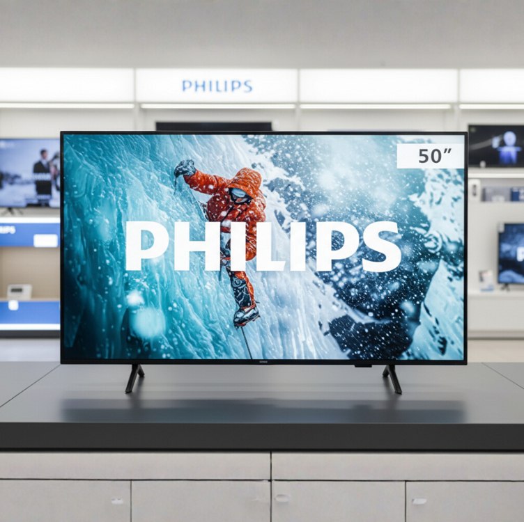 PHILIPS Smart TV, 50" 4K, 50PUG7300, Comando de Voz, Bluetooth, HDR, Dolby Atmos, HDMI, US...