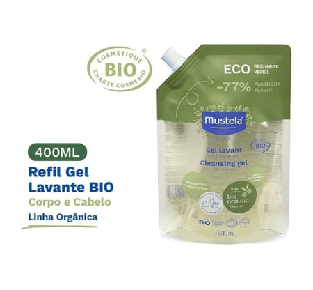 Refil Gel Lavante BIO Mustela 400ml