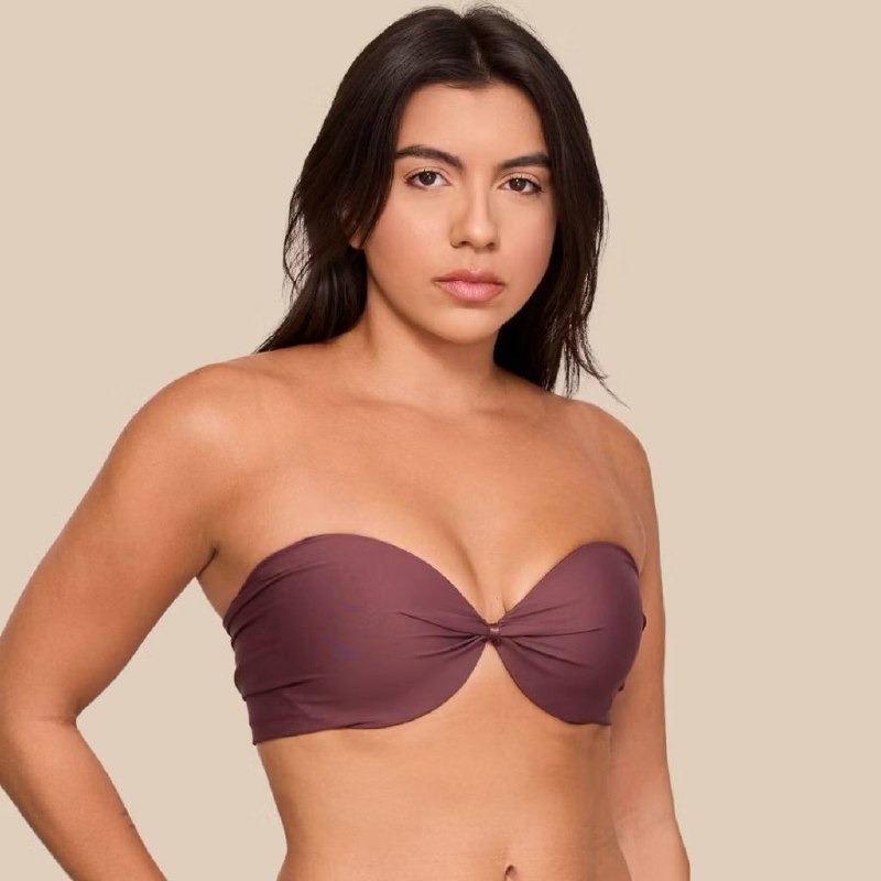 Sutia Nayane Rodrigues Tomara que Caia com Bojo e Aro Liso de Alta Sustentacao Push Up Confortavel
