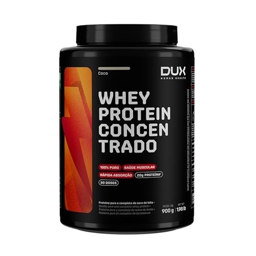 Whey Protein Concentrado Pote (900g) - Coco, Dux Nutrition