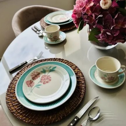 Aparelho de Jantar Biona  Donna Ceramica Bloom Multicor - 30 Peças