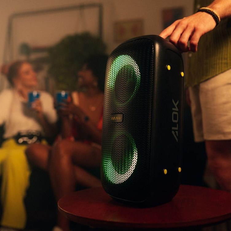 WAAW by ALOK Caixa de Som INFINITE 100 Bluetooth, Tipo Torre, Até 14h de Autonomia, 4 Alto...