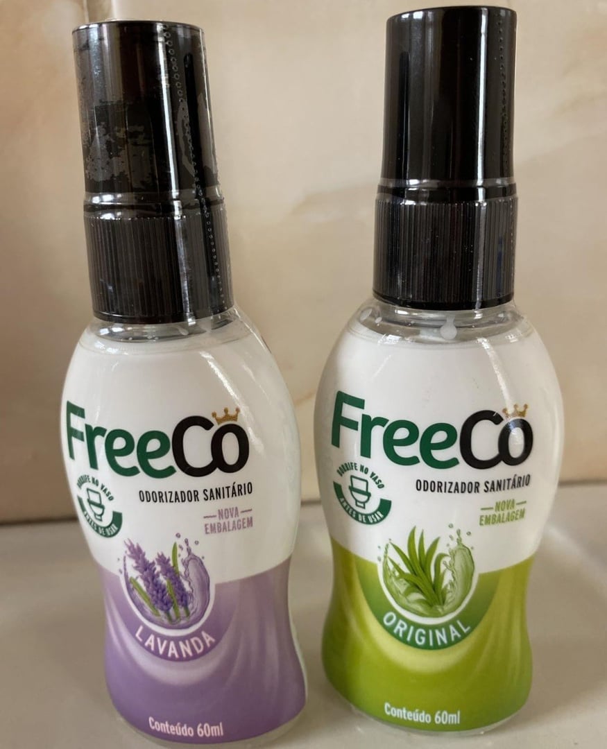 Kit Freecô Bloqueador De Odores Sanitários Original 60ml + Lavanda 60ml