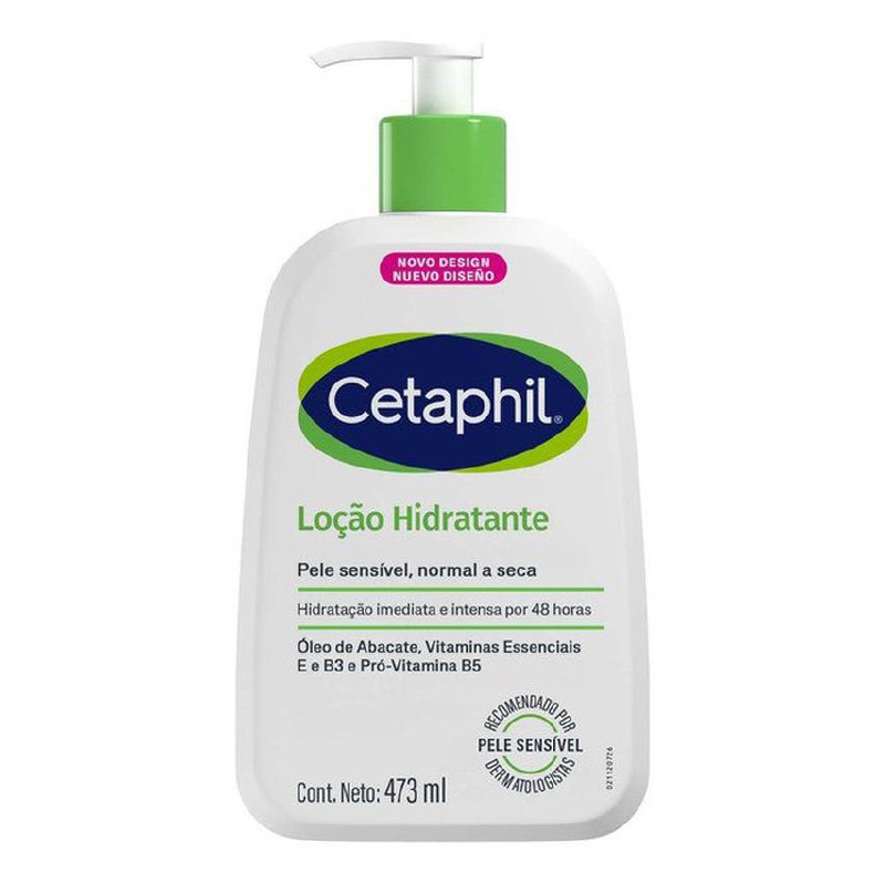 Cetaphil Loção Hidratante Corporal E Facial 473ml | Pele Sensível, Normal A Seca | Hidrata...