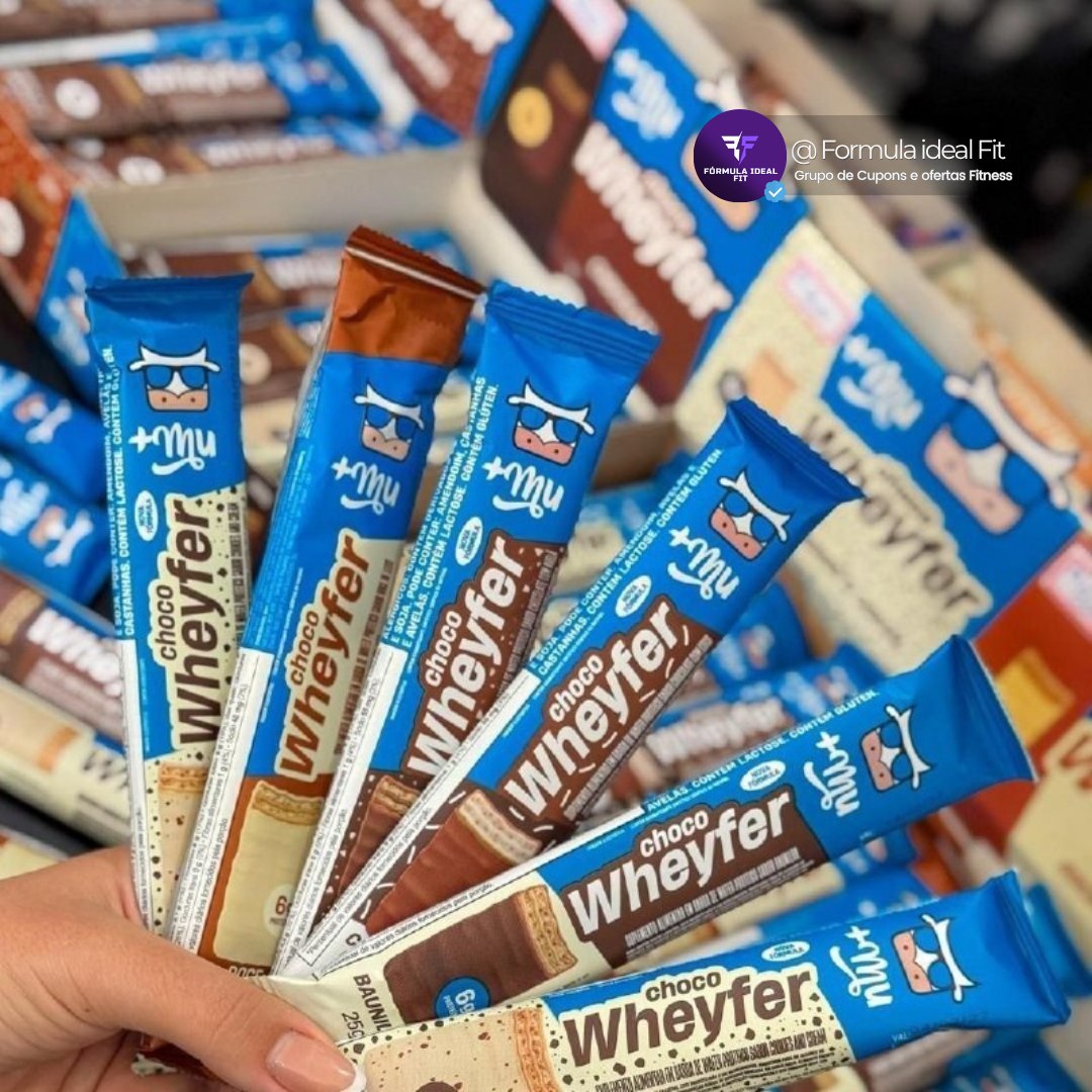 +Mu Chocowheyfer Proteico Caixa Mista - Display 12 unidades