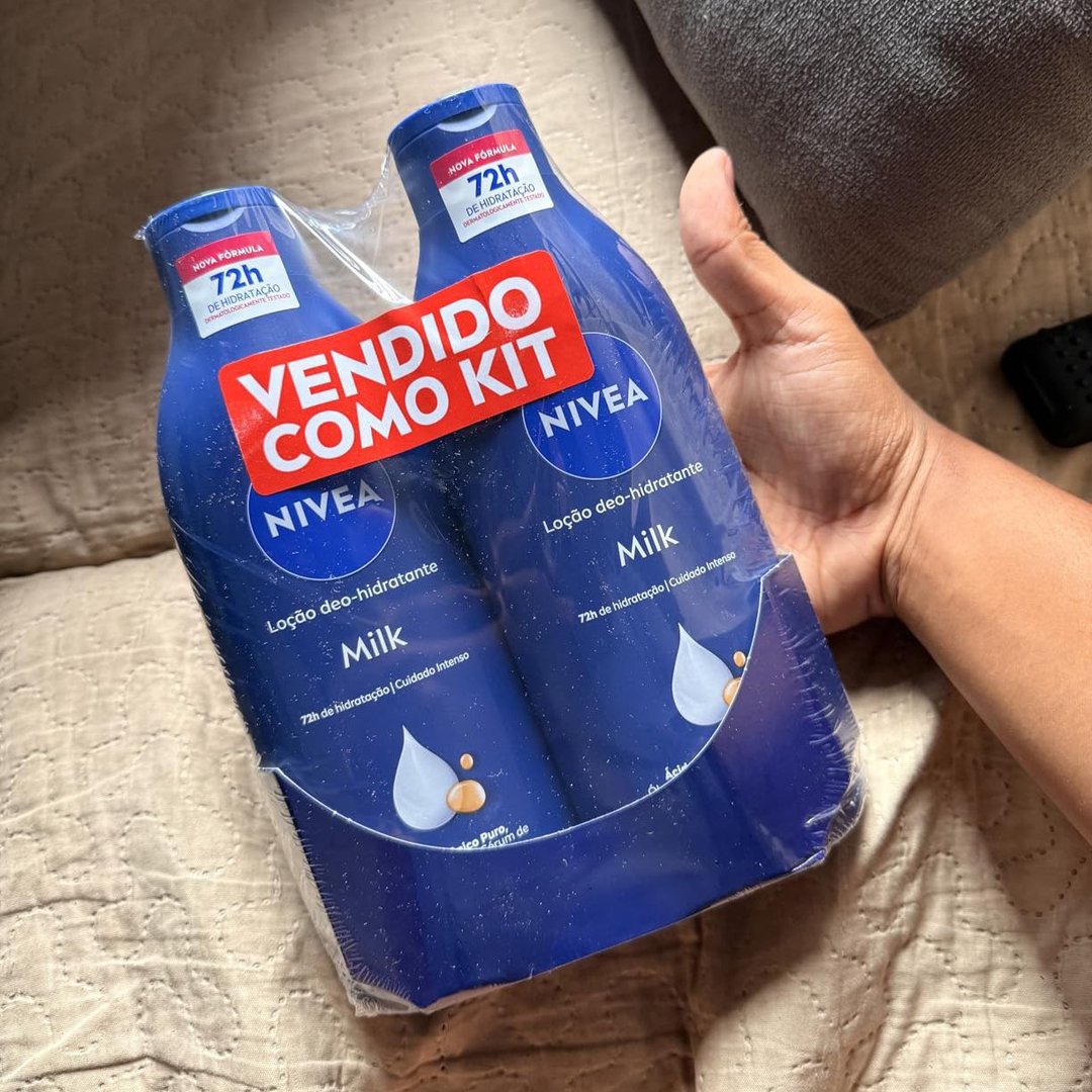 NIVEA Kit Loção Hidratante Milk Pele Seca a Extrasseca 400ml (2 unidades)
