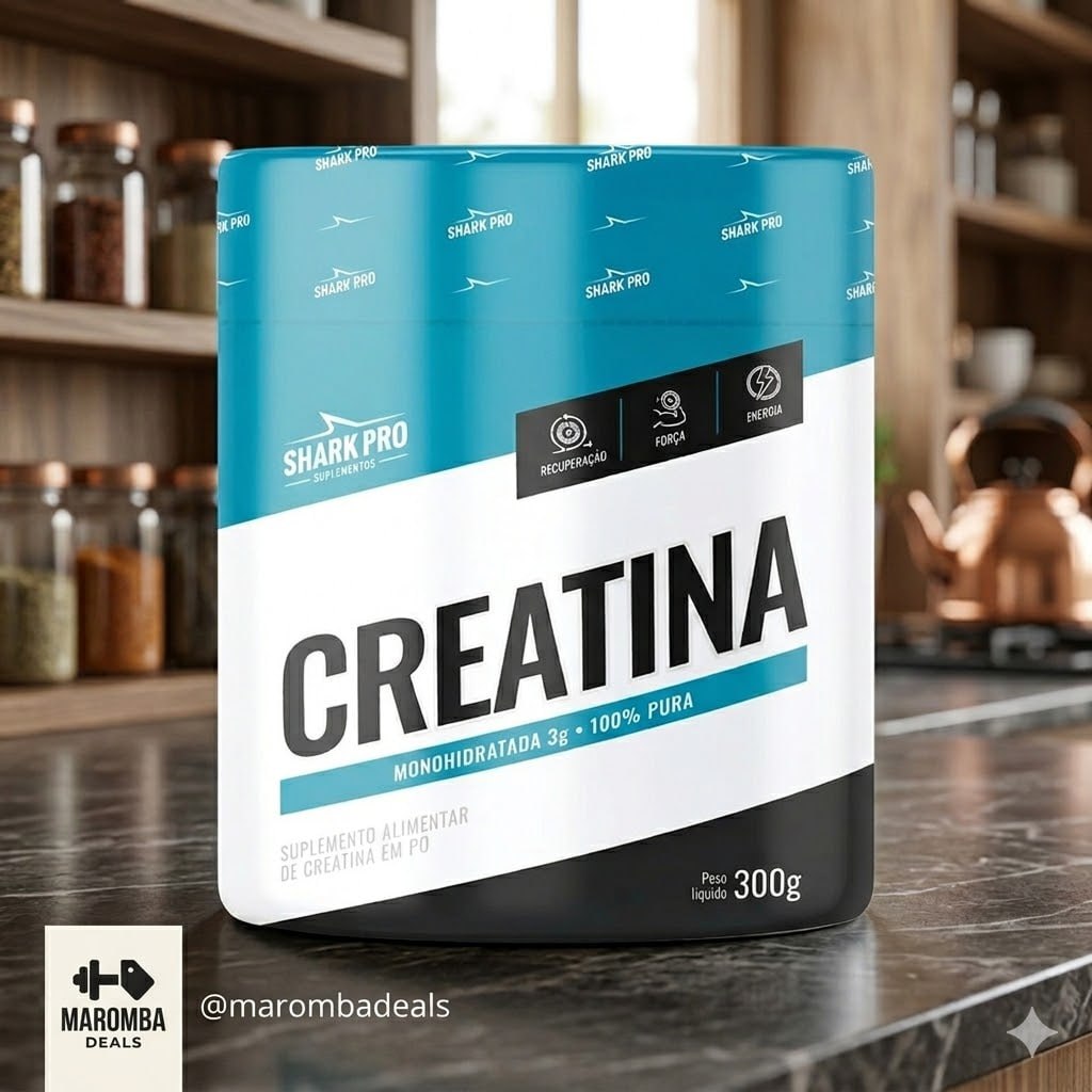 Creatina Monohidratada Shark Pro 300g Natural
