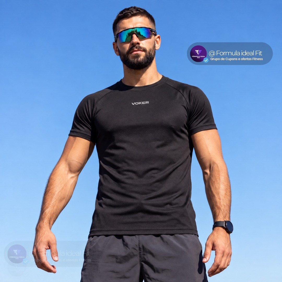 Camisetas Raglan Proteção Uv Dry Fit Voker | 21 Cores