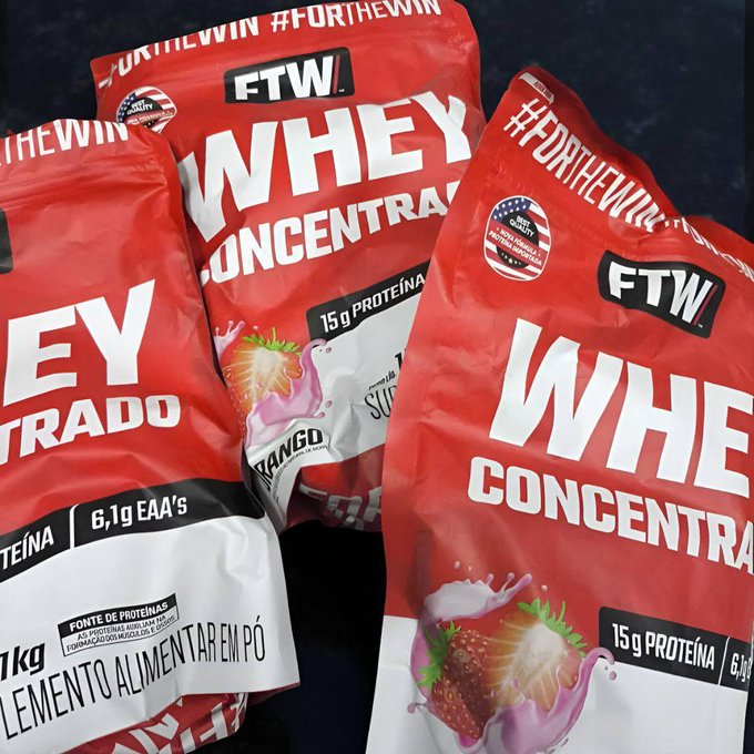Whey Protein Concentrado 1kg Sabor Chocolate Ftw