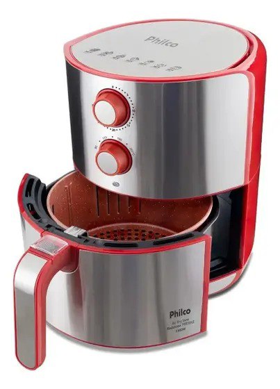 Fritadeira Air Fry Philco Inox Redstone 1500w 4,6l 127v Cor Prata 110v