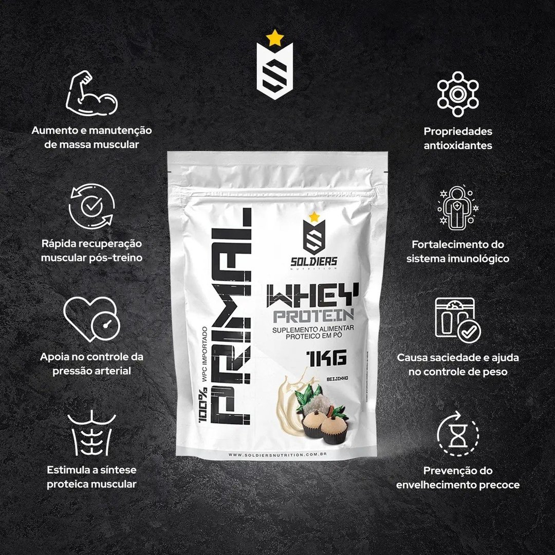 Whey Protein Primal 1kg Soldiers Nutrition