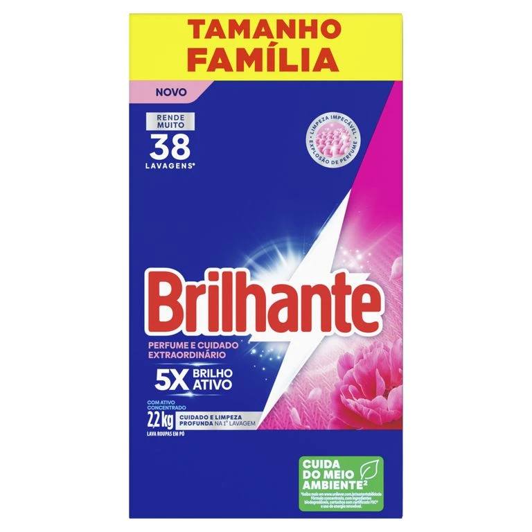 Sabão em Pó Brilhante Perfume e Cuidado Extraordinário 2,2kg