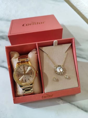 Kit Condor Feminino Elegante Dourado - Co2035nhj/k4j