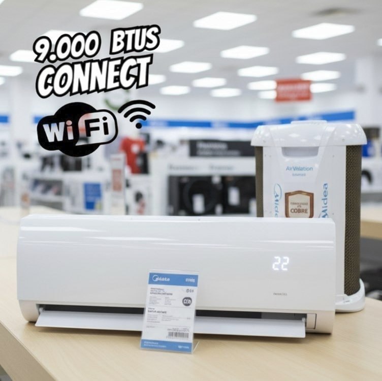 Ar-Condicionado Split 9.000 BTUs AirVolution Lite Inverter Frio Midea