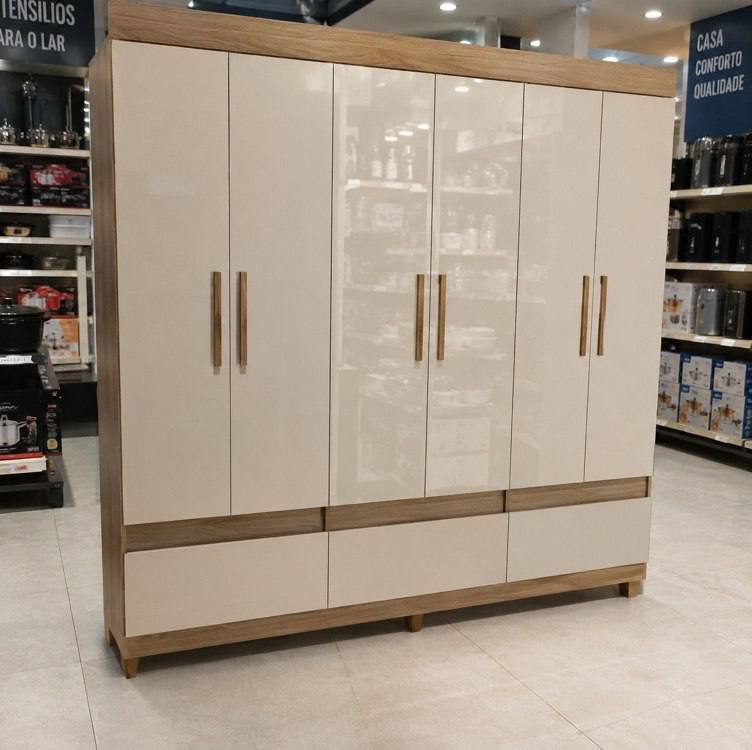 Guarda-roupa Bartira Ilhéus Com Cabideiro Avel?/cappuccino